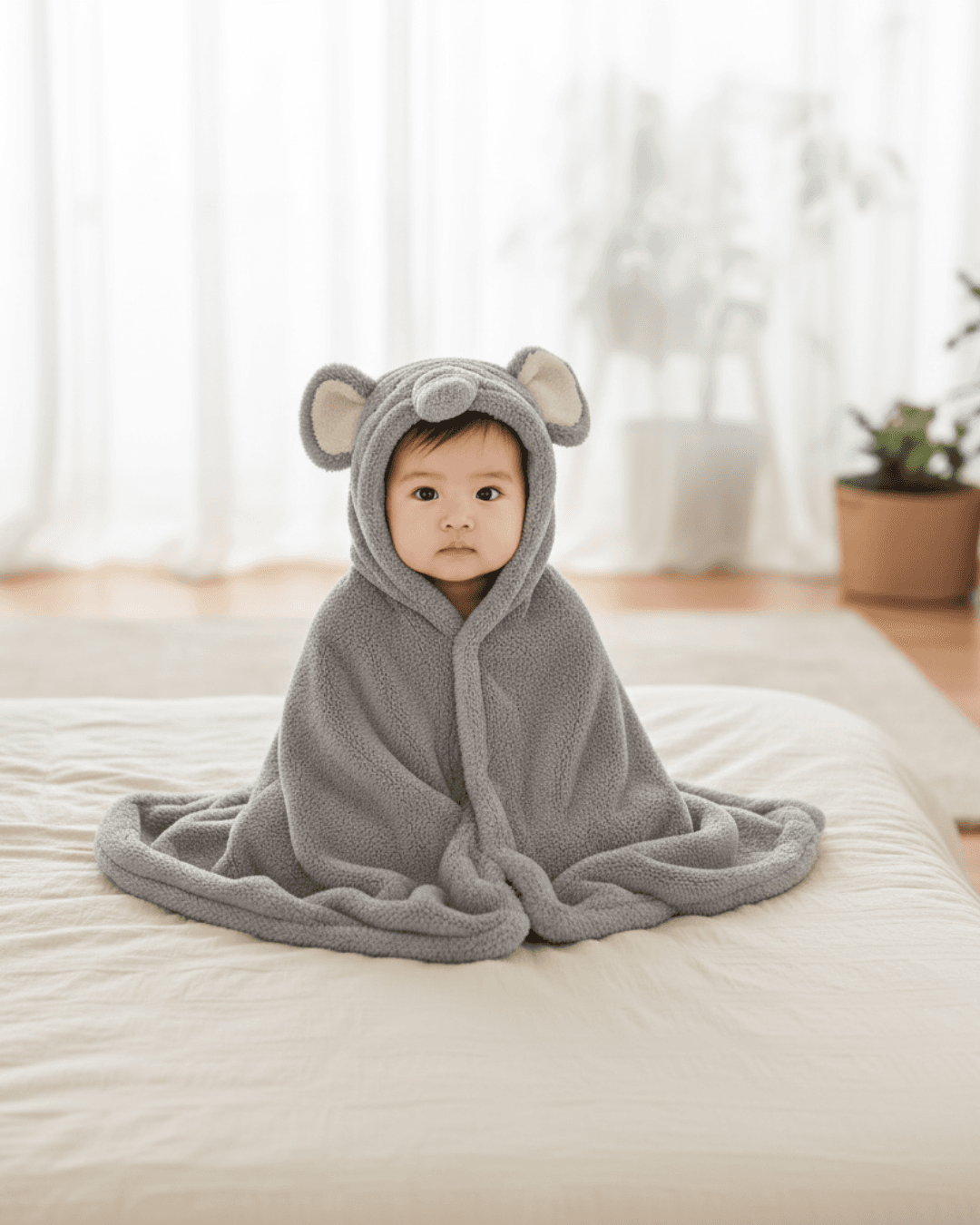 Ręcznik kąpielowy z kapturem Chłonny dla dzieci Peleryna kąpielowa Wygodny koc dla dzieci