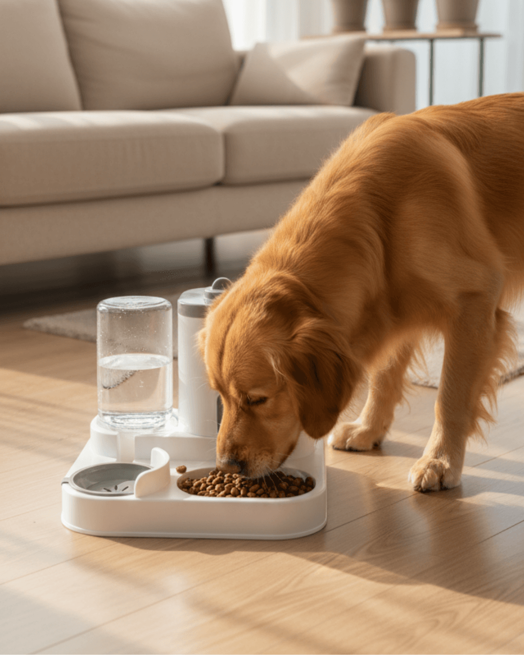 Automatyczny podajnik karmy dla psów i kotów z fontanną wodną Dozownik karmy dla zwierząt o dużej pojemności Pojemnik Akcesoria dla szczeniąt