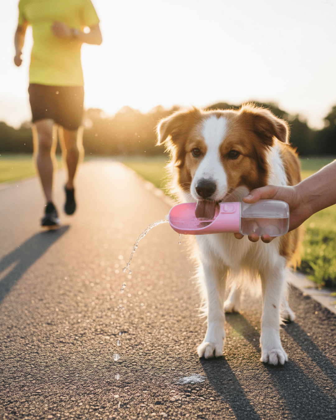 Przenośna butelka na wodę dla małych i dużych psów oraz kotów,  szczelna miski do picia