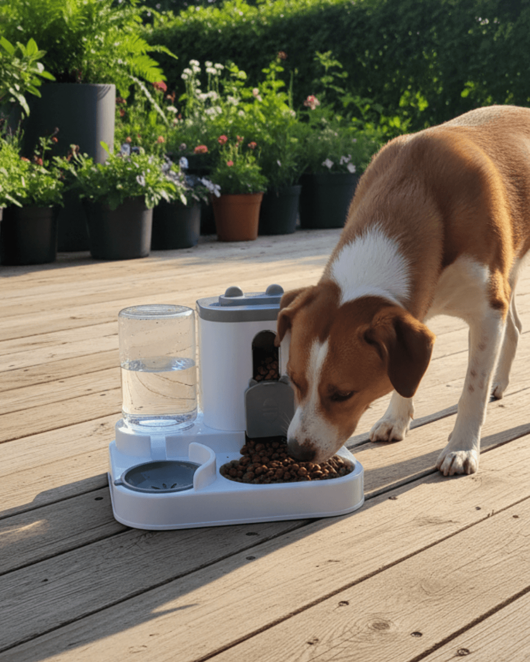 Automatyczny podajnik karmy dla psów i kotów z fontanną wodną Dozownik karmy dla zwierząt o dużej pojemności Pojemnik Akcesoria dla szczeniąt