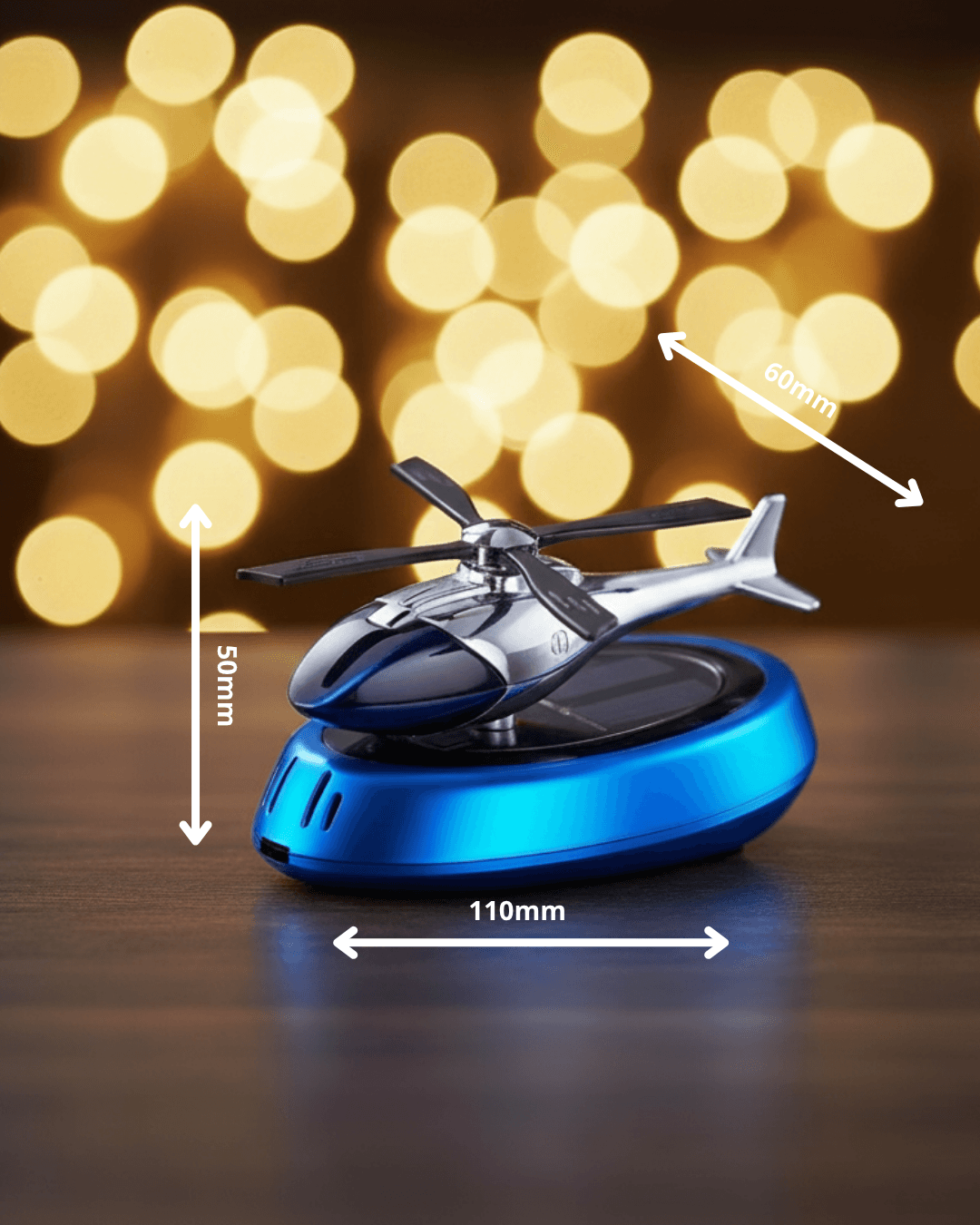 Helikopter obrotowy zasilany energią słoneczną, aromaterapia słoneczna, odświeżacz powietrza do samochodu, drewniany zapach, automatyczny dyfuzor zapachowy