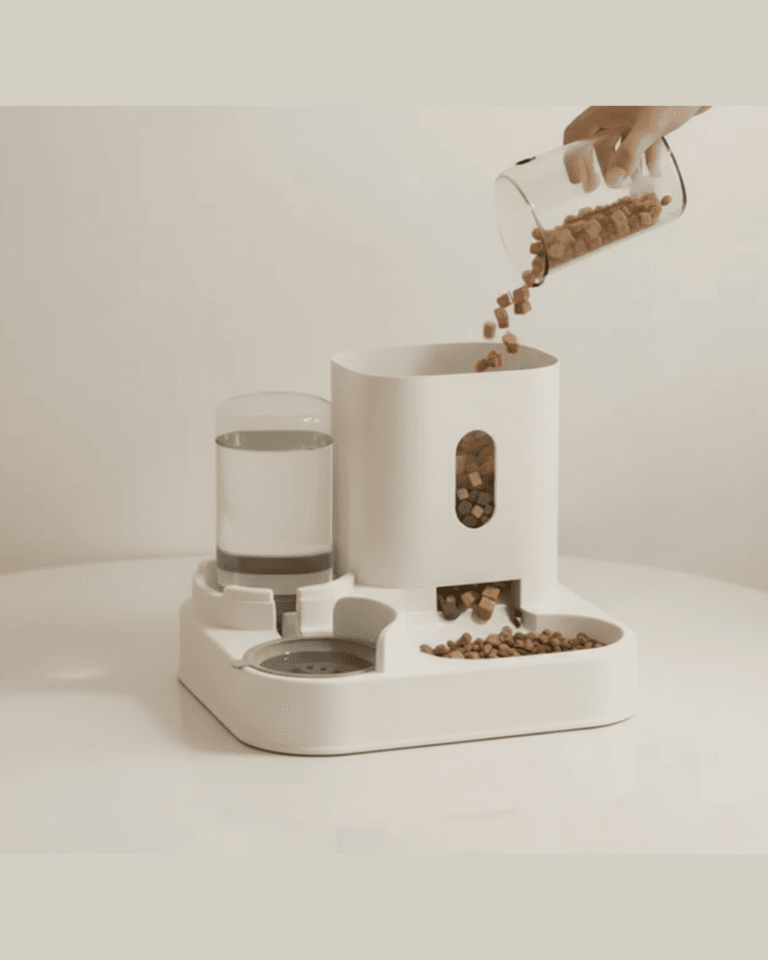 Automatyczny podajnik karmy dla psów i kotów z fontanną wodną Dozownik karmy dla zwierząt o dużej pojemności Pojemnik Akcesoria dla szczeniąt