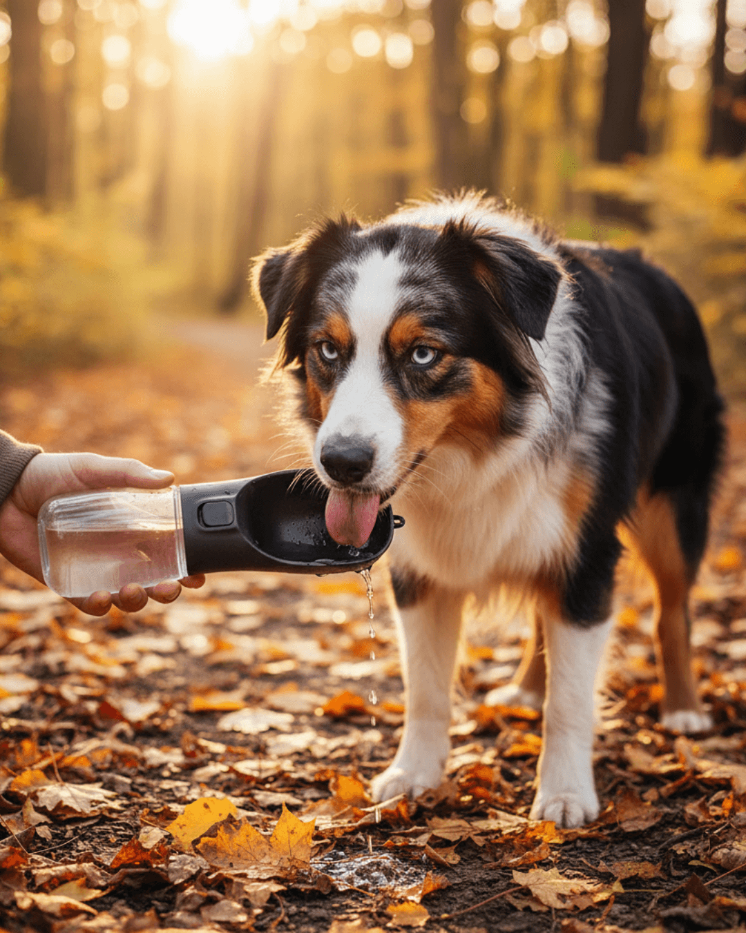 Przenośna butelka na wodę dla małych i dużych psów oraz kotów,  szczelna miski do picia