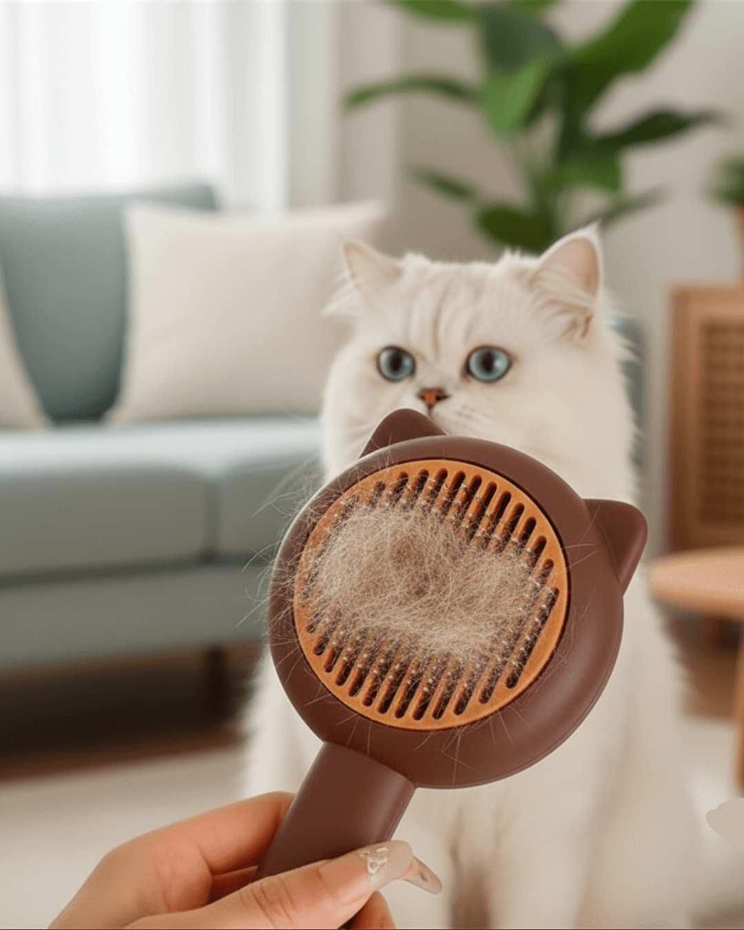 Grzebień dla zwierząt do usuwania sierści, szczotka do pielęgnacji sierści psa lub kota