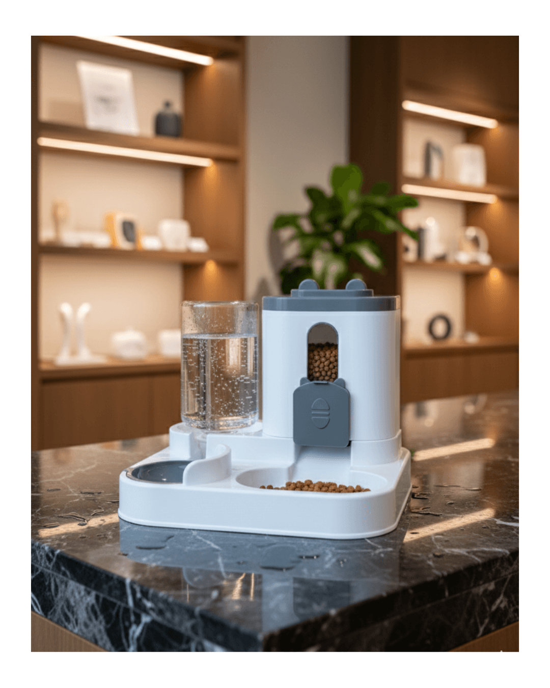 Automatyczny podajnik karmy dla psów i kotów z fontanną wodną Dozownik karmy dla zwierząt o dużej pojemności Pojemnik Akcesoria dla szczeniąt