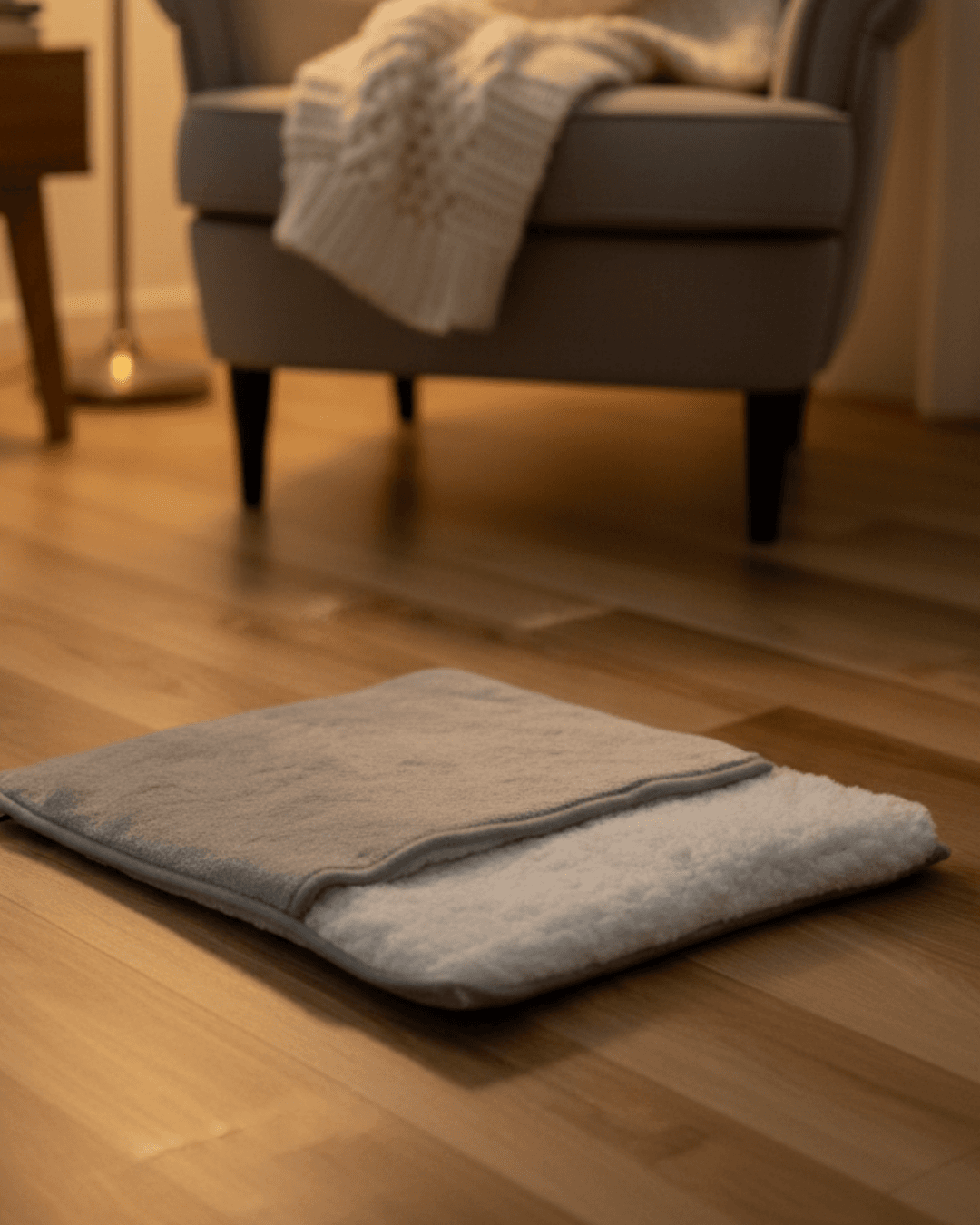 Elektryczna mata grzewcza na stopy w chłodne dni, ładowana przez USB, miękka, pluszowa z możliwością prania, ogrzewacz do stóp, poprawiająca sen, domowa mata grzewcza na stopy