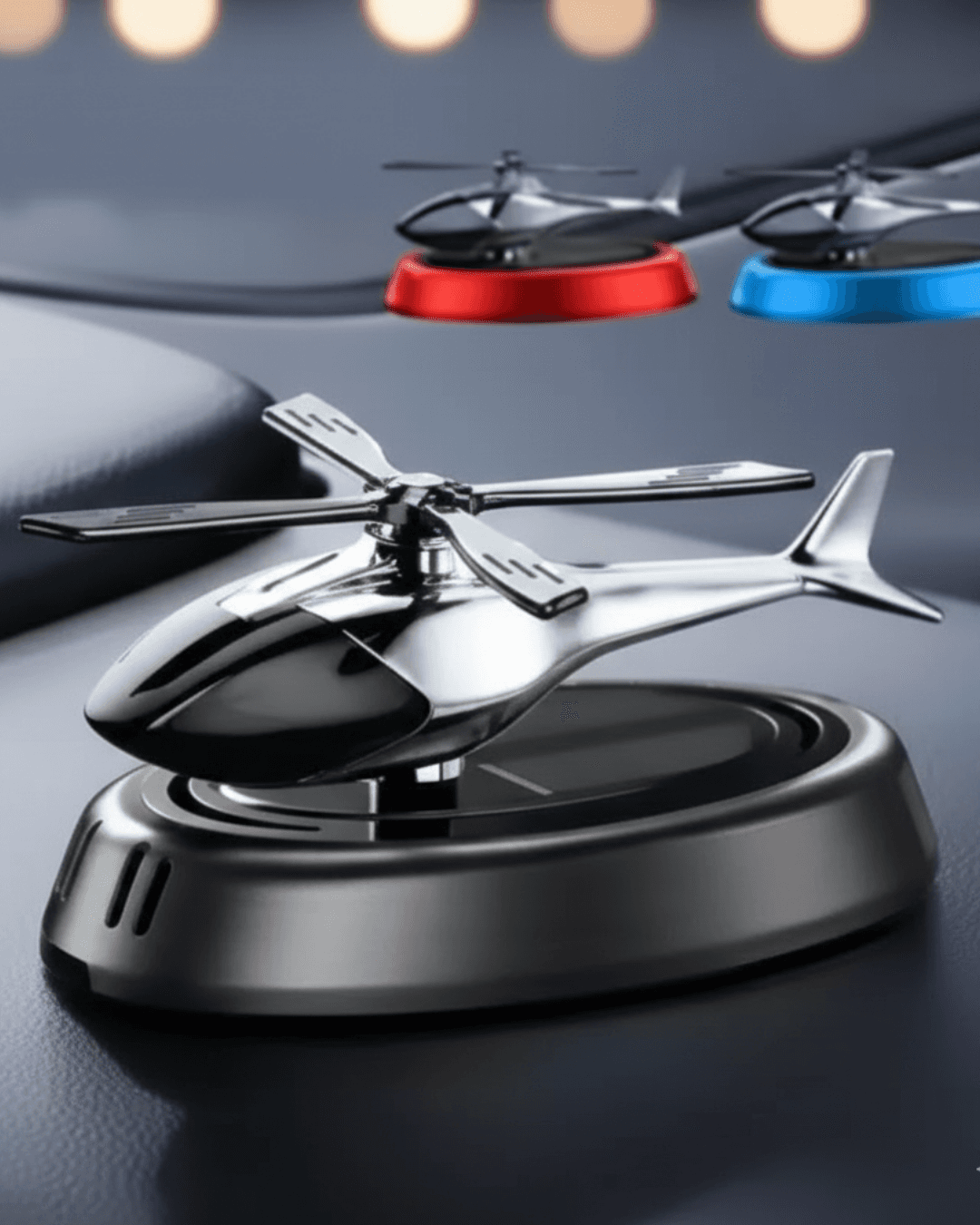 Helikopter obrotowy zasilany energią słoneczną, aromaterapia słoneczna, odświeżacz powietrza do samochodu, drewniany zapach, automatyczny dyfuzor zapachowy